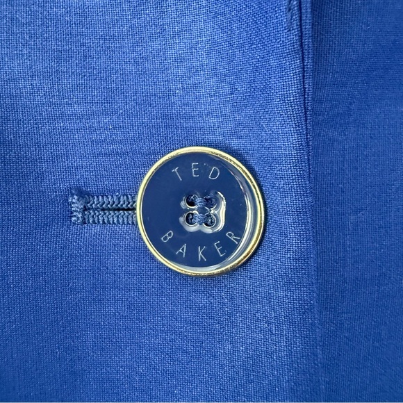 Ted Baker cobalt blue wool blazer jacket - size 0 (XS) NWOT - Picture 4 of 7
